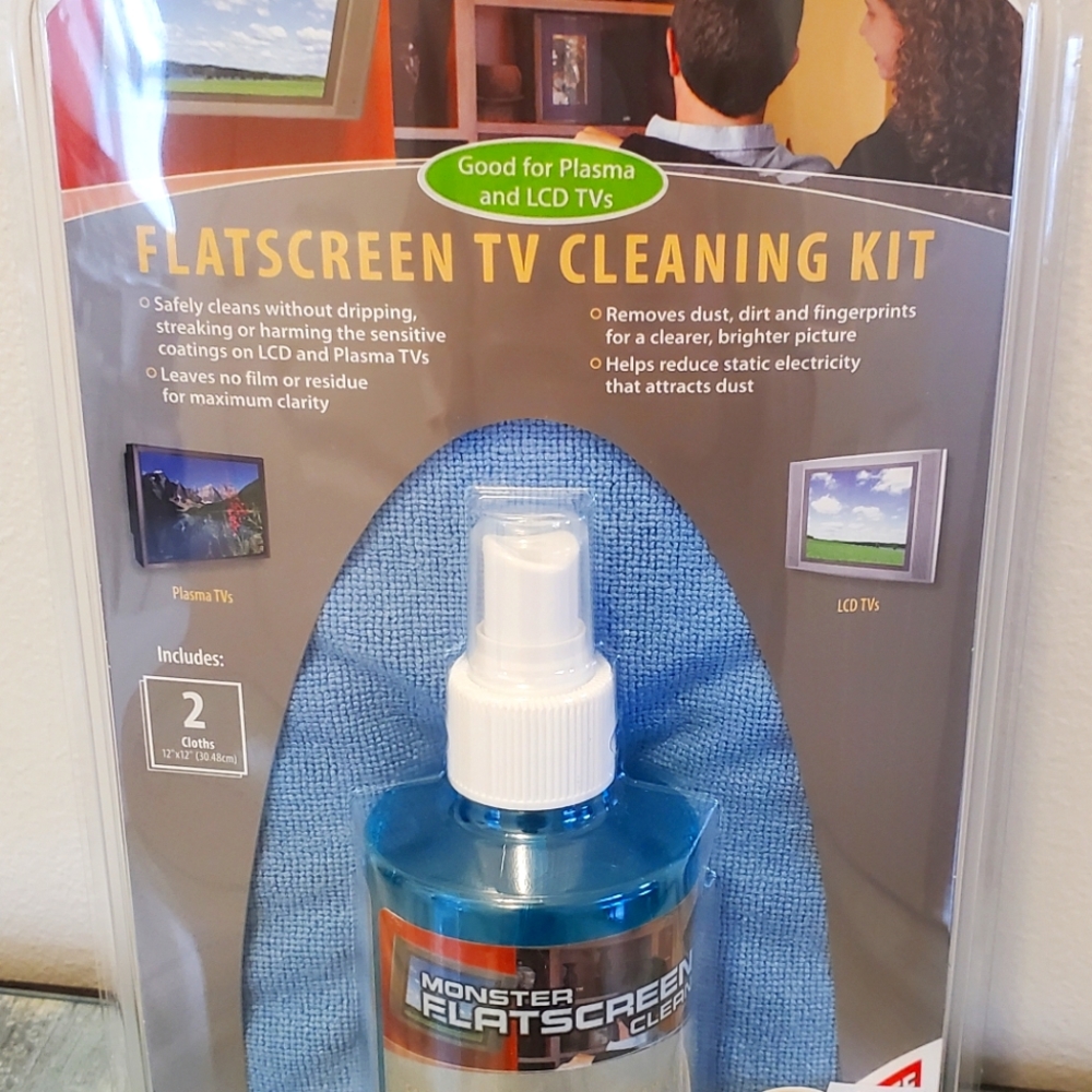 Monster LCD and plasma flat screen cleaning kit